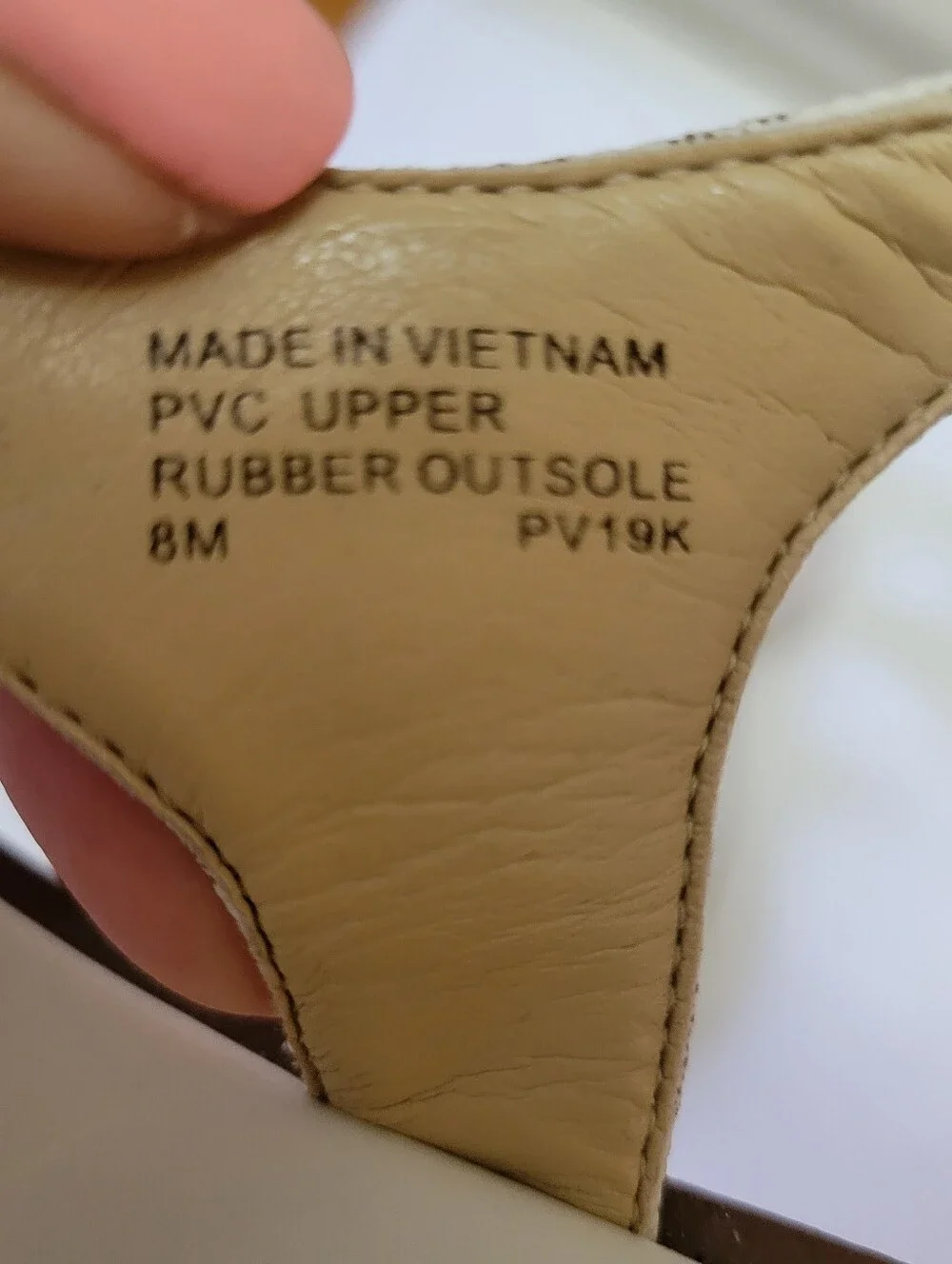 Michael Kors Plate Logo Thong Flat Sandal Vanilla Size 8 Preppy‎ Minimalist